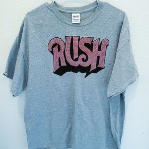 XL Grey Rush Hall of Fame Blah Blah Blah DVD t-shirt.